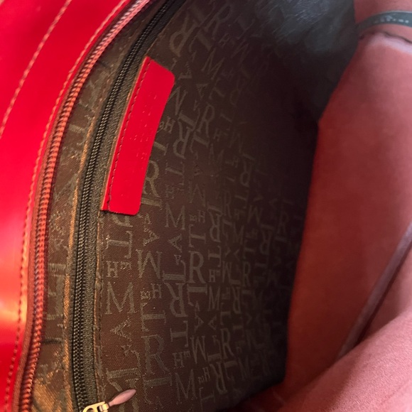 Gorgeous Lamanthe Red Leather Tote Bag! - Picture 6 of 7